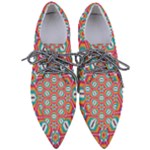 Hexagons and stars pattern                                                             Women s Pointed Oxford Shoes