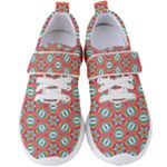 Hexagons and stars pattern                                                             Women s Velcro Strap Shoes