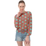 Hexagons and stars pattern                                                               Banded Bottom Chiffon Top