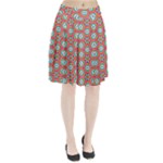 Hexagons and stars pattern                                                            Pleated Skirt