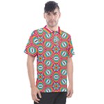 Hexagons and stars pattern                                                       Men s Polo Tee