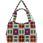 Shapes in shapes 2                                                              Double Compartment Shoulder Bag