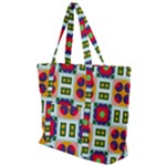 Shapes in shapes 2                                                             Zip Up Canvas Bag