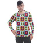 Shapes in shapes 2                                                              Men s Pique Long Sleeve Tee