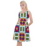 Shapes in shapes 2                                                                    Knee Length Skater Dress With Pockets
