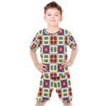 Shapes in shapes 2                                                              Kids  Tee and Shorts Set