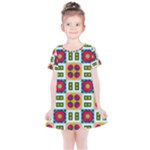 Shapes in shapes 2                                                                Kids  Simple Cotton Dress