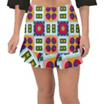 Shapes in shapes 2                                                                 Fishtail Mini Chiffon Skirt