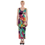 Retro chaos                                                                       Fitted Maxi Dress