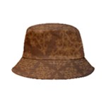 Brown Floral Pattern Floral Vintage Pattern, Brown Vintage Inside Out Bucket Hat
