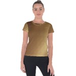 Gold, Golden Background ,aesthetic Short Sleeve Sports Top 