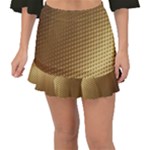 Gold, Golden Background ,aesthetic Fishtail Mini Chiffon Skirt