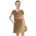 Gold, Golden Background ,aesthetic Kids  Cross Web Dress