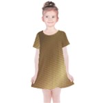 Gold, Golden Background ,aesthetic Kids  Simple Cotton Dress