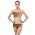 Gold, Golden Background ,aesthetic Layered Top Bikini Set
