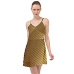 Gold, Golden Background ,aesthetic Summer Time Chiffon Dress