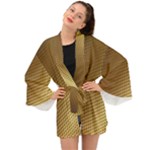 Gold, Golden Background ,aesthetic Long Sleeve Kimono