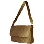 Gold, Golden Background ,aesthetic Full Print Messenger Bag (L)