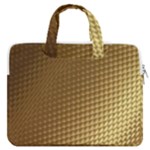 Gold, Golden Background ,aesthetic MacBook Pro 13  Double Pocket Laptop Bag
