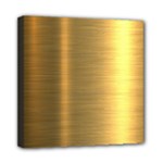 Golden Textures Polished Metal Plate, Metal Textures Mini Canvas 8  x 8  (Stretched)