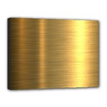 Golden Textures Polished Metal Plate, Metal Textures Canvas 16  x 12  (Stretched)
