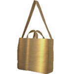 Golden Textures Polished Metal Plate, Metal Textures Square Shoulder Tote Bag