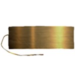 Golden Textures Polished Metal Plate, Metal Textures Roll Up Canvas Pencil Holder (M)