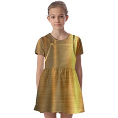 Kids  Short Sleeve Pinafore Style Dress 