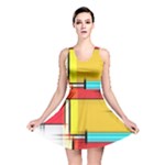 Multicolored Retro Abstraction%2 Reversible Skater Dress