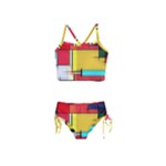 Multicolored Retro Abstraction%2 Girls  Tankini Swimsuit