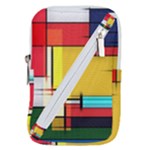 Multicolored Retro Abstraction%2 Belt Pouch Bag (Large)