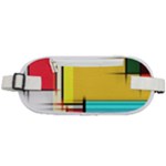 Multicolored Retro Abstraction%2 Rounded Waist Pouch