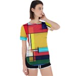 Multicolored Retro Abstraction%2 Perpetual Short Sleeve T-Shirt