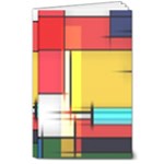 Multicolored Retro Abstraction%2 8  x 10  Hardcover Notebook