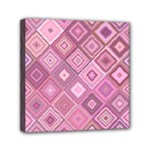 Pink Retro Texture With Rhombus, Retro Backgrounds Mini Canvas 6  x 6  (Stretched)