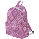 Pink Retro Texture With Rhombus, Retro Backgrounds The Plain Backpack