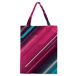 Pink-blue Retro Background, Retro Backgrounds, Lines Classic Tote Bag