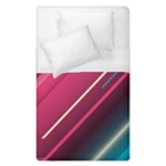 Pink-blue Retro Background, Retro Backgrounds, Lines Duvet Cover (Single Size)