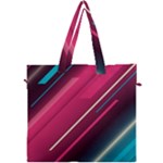 Pink-blue Retro Background, Retro Backgrounds, Lines Canvas Travel Bag