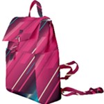 Pink-blue Retro Background, Retro Backgrounds, Lines Buckle Everyday Backpack
