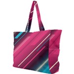 Pink-blue Retro Background, Retro Backgrounds, Lines Simple Shoulder Bag