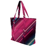 Pink-blue Retro Background, Retro Backgrounds, Lines Zip Up Canvas Bag