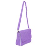 Purple Paper Texture, Paper Background Shoulder Bag with Back Zipper