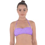 Purple Paper Texture, Paper Background Tie Back Bikini Top