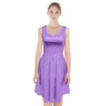 Purple Paper Texture, Paper Background Racerback Midi Dress