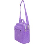 Purple Paper Texture, Paper Background Crossbody Day Bag