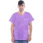 Purple Paper Texture, Paper Background Men s V-Neck Scrub Top
