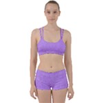 Purple Paper Texture, Paper Background Perfect Fit Gym Set