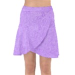 Purple Paper Texture, Paper Background Wrap Front Skirt