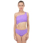 Purple Paper Texture, Paper Background Spliced Up Two Piece Swimsuit